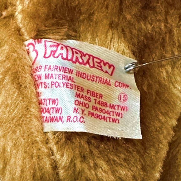 Vintage 1988 Fairview 3D Red Nose Reindeer Christmas Stocking Card Holder 19 In - Picture 4 of 5